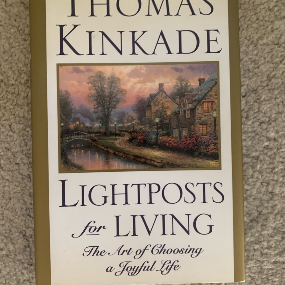 Thomas Kinkade Lightposts for Living Book - Gold and Cream